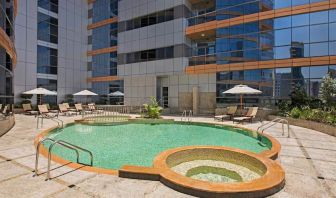 Beautiful outside pool at the DoubleTree by Hilton Hotel and Residences Dubai Al Barsha