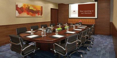 Spacious meeting room at the DoubleTree by Hilton Hotel and Residence Dubai Al Barsha