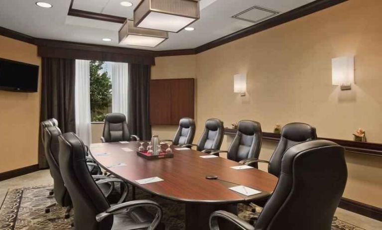 Elegant small meeting room suitable for any business appointment at the Embassy Suites by Hilton Toronto Airport.