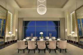 Elegant meeting room suitable for every business occasion at the Waldorf Astoria Dubai Palm Jumeirah.