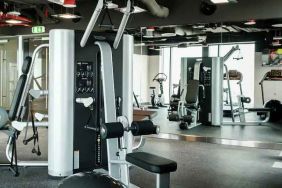 Fully equipped fitness center at the Hampton by Hilton Dubai Al Seef.