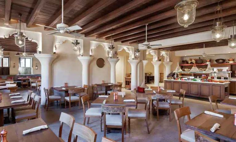 Stilish restaurant area at the Al Seef Heritage Hotel Dubai, Curio Collection by Hilton.