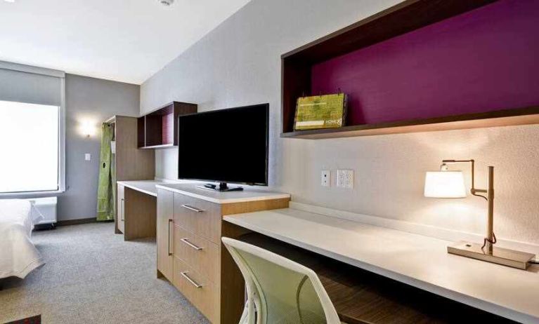 Comfortable working station in a king room at the Home2 Suites by Hilton Fairview/Allen.