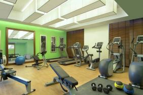 Fully equipped gym at the Hilton Garden Inn Dubai Al Mina