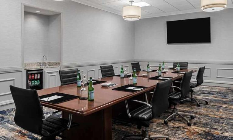 Professional, well-equipped meeting room at Embassy Suites by Hilton Nashville Airport.