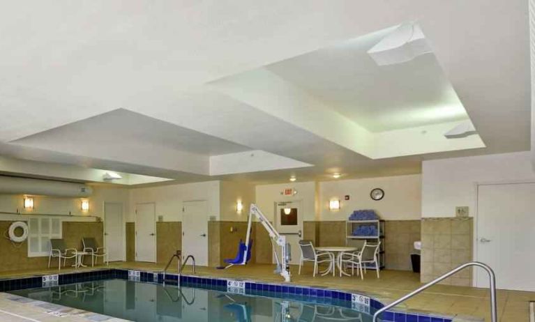 Indoor pool at the Hilton Garden Inn Fort Collins.