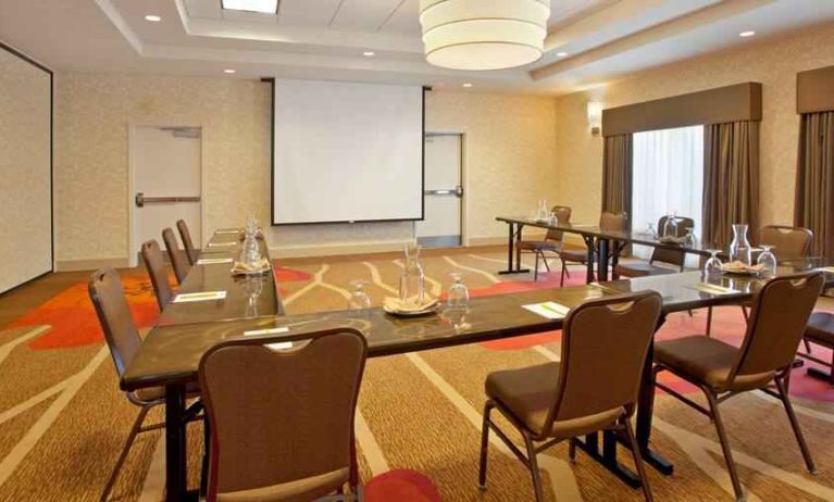 Meeting room suitable for any business appointment at the Hilton Garden Inn Fort Collins.