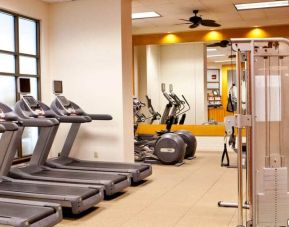 Fully equipped gym at the Embassy Suite by Hilton Charlotte-Concord- Golf Resort & Spa.