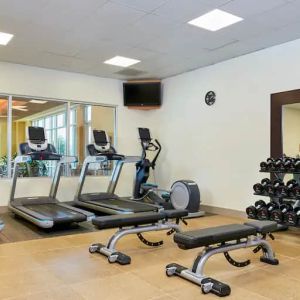 Fully Equipped gym at the Embassy Suites by Hilton Hampton Convention Center