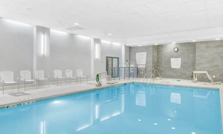 Relaxing indoor pool at the Embassy Suites by Hilton Alexandria-Old Town.