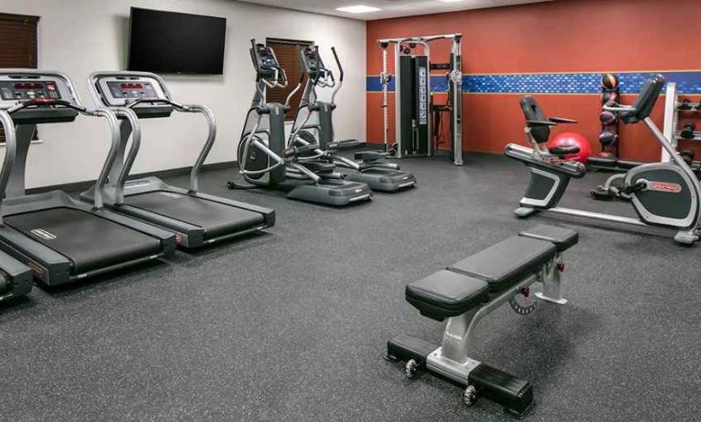 well equipped fitness center at Hampton Inn Wichita Northwest.