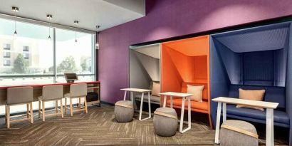 comfortable working space with natural light at Tru by Hilton Wichita Northeast.