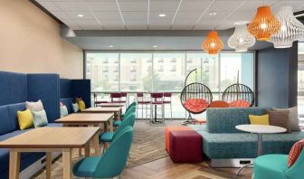 lounge and coworking space at Tru by Hilton Wichita Northeast.