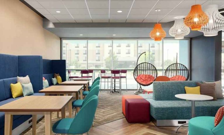 lounge and coworking space at Tru by Hilton Wichita Northeast.