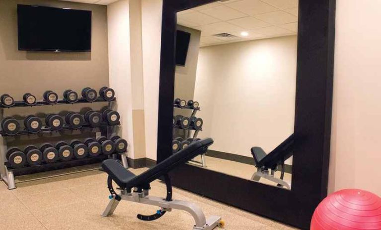 equipped fitness center at DoubleTree by Hilton Hotel Boston - Downtown.