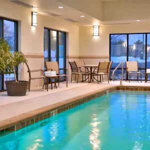 Pretty indoor pool at Hampton Inn Omaha/West-Dodge Road (Old Mill).