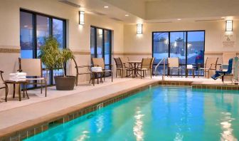 Pretty indoor pool at Hampton Inn Omaha/West-Dodge Road (Old Mill).