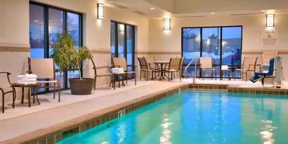 Pretty indoor pool at Hampton Inn Omaha/West-Dodge Road (Old Mill).