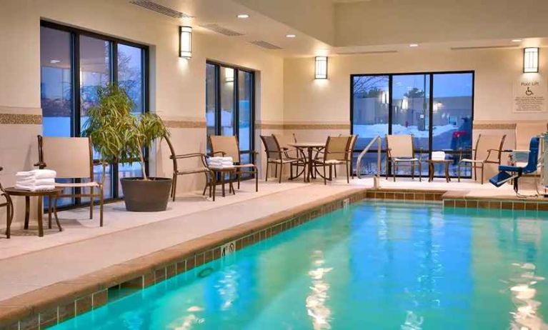 Pretty indoor pool at Hampton Inn Omaha/West-Dodge Road (Old Mill).