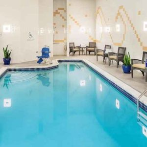 Relaxing indoor pool at Hilton Garden Inn Washington DC Downtown.