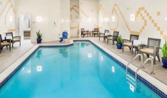 Relaxing indoor pool at Hilton Garden Inn Washington DC Downtown.