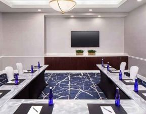 professional, fully equipped meeting and conference room at Hilton Garden Inn Washington DC Downtown.