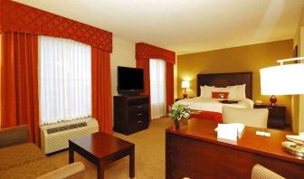 delux king suite with work desk at Hampton Inn & Suites Phoenix/Gilbert, AZ.