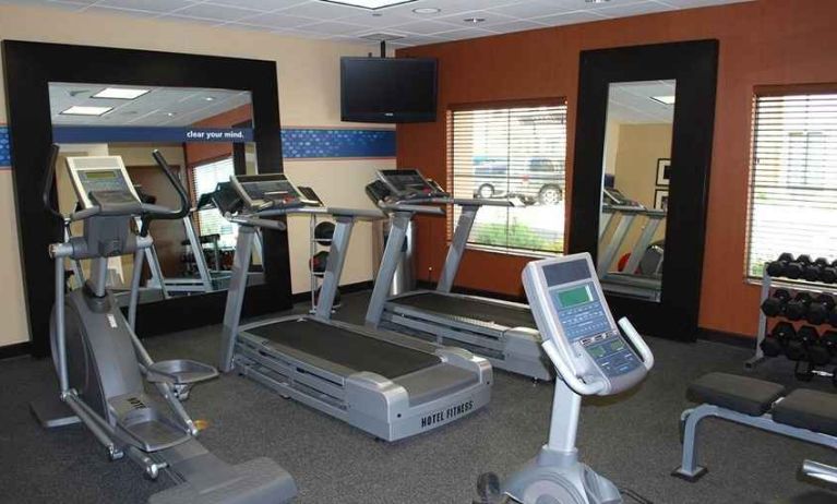 well-equipped fitness center at Hampton Inn & Suites Phoenix/Gilbert, AZ.