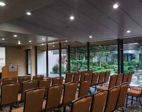 large meeting and conference room catering to all business needs at DoubleTree by Hilton Los Angeles Downtown.
