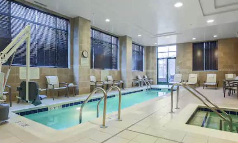 Indoor pool at the Hilton Garden Inn Arlington Shirlington