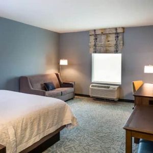 King bed suite with sofabed at the Hampton Inn Atlantic City Absecon,NJ