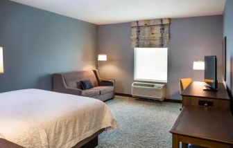 King bed suite with sofabed at the Hampton Inn Atlantic City Absecon,NJ