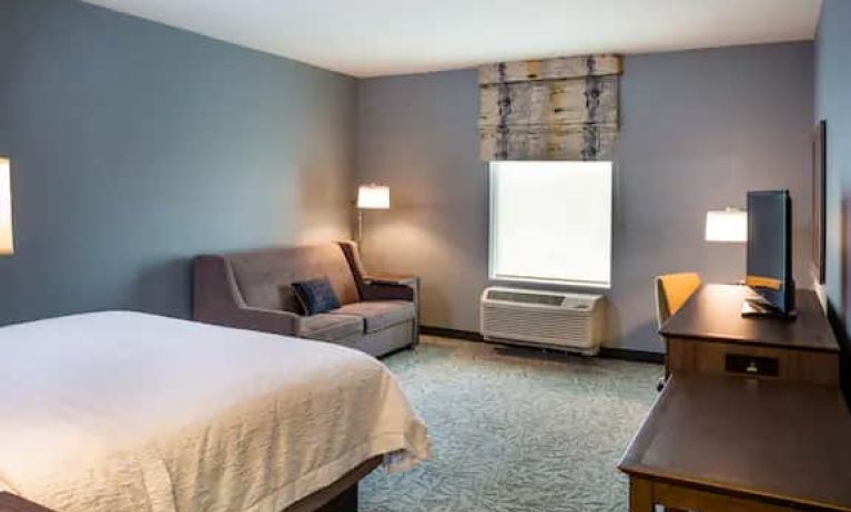 King bed suite with sofabed at the Hampton Inn Atlantic City Absecon,NJ