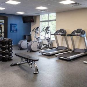 Fully equipped fitness center at the Hampton Inn Atlantic City Absecon,NJ