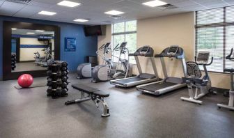 Fully equipped fitness center at the Hampton Inn Atlantic City Absecon,NJ