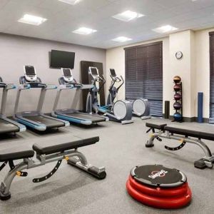 well-equipped fitness center at Hampton Inn Salt Lake City Cottonwood.