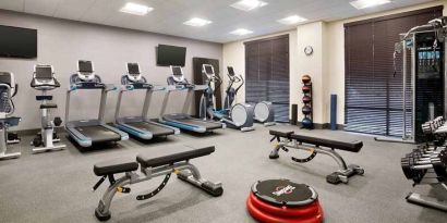 well-equipped fitness center at Hampton Inn Salt Lake City Cottonwood.