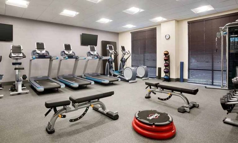 well-equipped fitness center at Hampton Inn Salt Lake City Cottonwood.