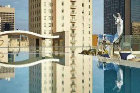 Beautiful pool view at the Statler Dallas, Curio Collection by Hilton.