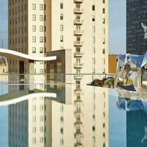 Beautiful pool view at the Statler Dallas, Curio Collection by Hilton.