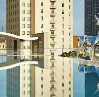 Beautiful pool view at the Statler Dallas, Curio Collection by Hilton.