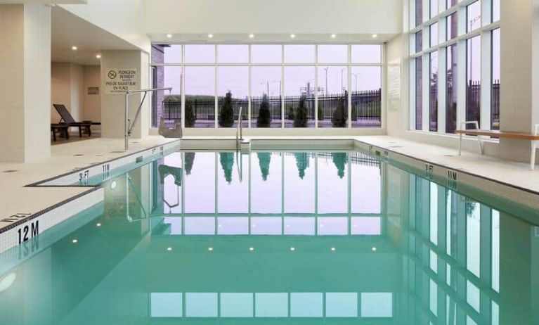 Indoor pool at the DoubleTree by Hilton Montreal Airport