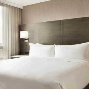 1 queen bed at the Embassy Suites by Hilton Montreal Airport