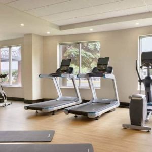 Fully equipped gym at the Embassy Suites by Hilton Montreal Airport