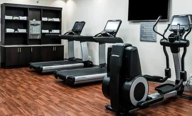 Fully equipped gym at the DoubleTree by Hilton Kitchener