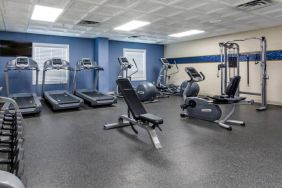 Fully equipped gym at the Hampton Inn & Suites by Hilton Edmont