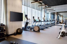 Fully equipped fitness center at the Hilton Garden Inn Montreal Midtown,Quebec Canada