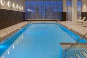 Indoor pool at the Hilton Garden Inn Montreal Midtown,Quebec Canada