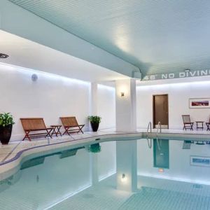 Indoor pool at the Hilton Saint John