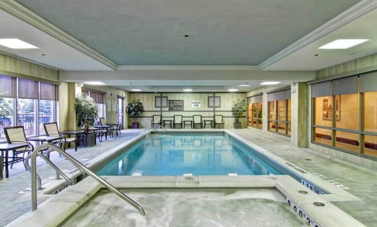 Indoor pool at the Hampton Inn & Suites by Hilton Guelph